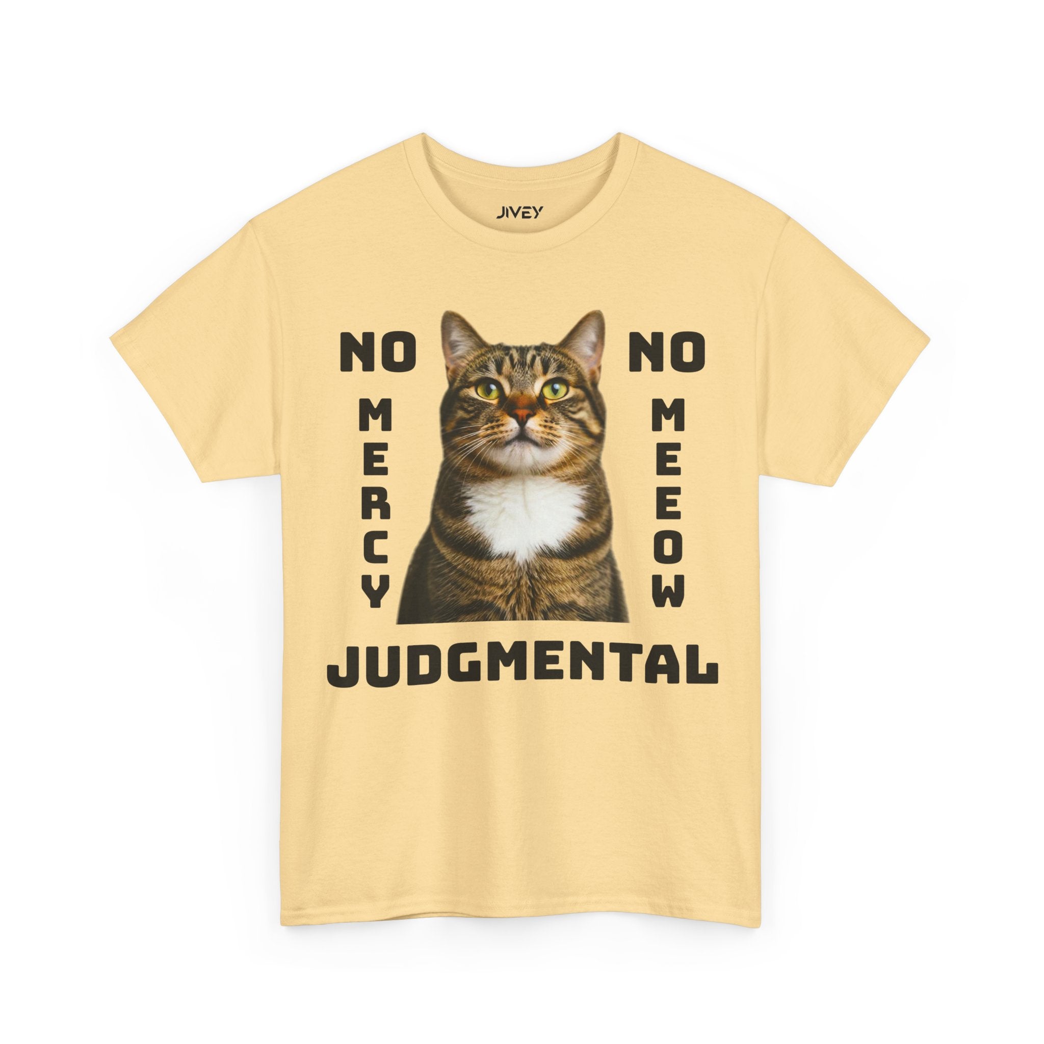 Beloved Pet Portrait Tabby Cat Heavy Cotton Tee – Jivey Apparel