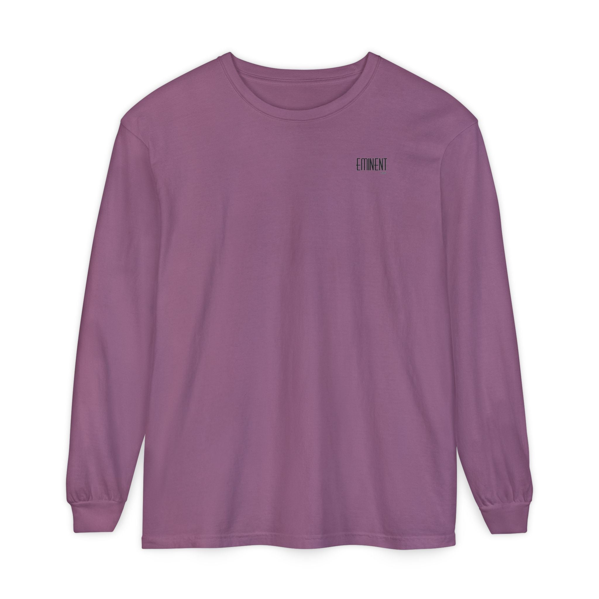 JIVEY Eminent Unisex Garment-dyed Long Sleeve Shirt