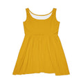 JIVEY Eminent Mid-length Comfy Mustard Skater Dress