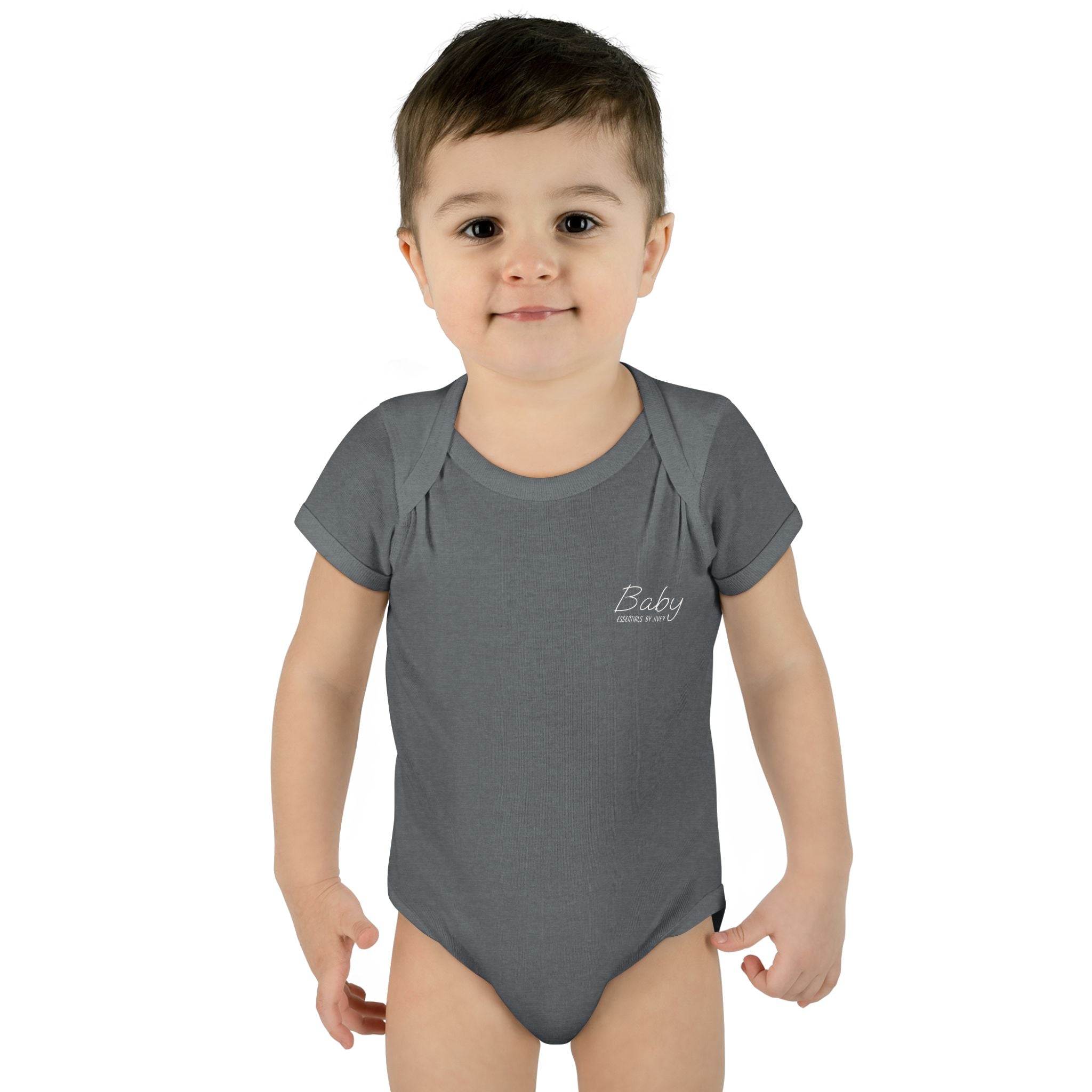 JIVEY Essentials Infant Baby Rib Short Sleeves Bodysuit