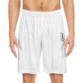 JIVEY Essentials Men's Moisture-wicking White Basketball Shorts