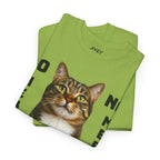 Beloved Pet Portrait Tabby Cat Heavy Cotton Tee