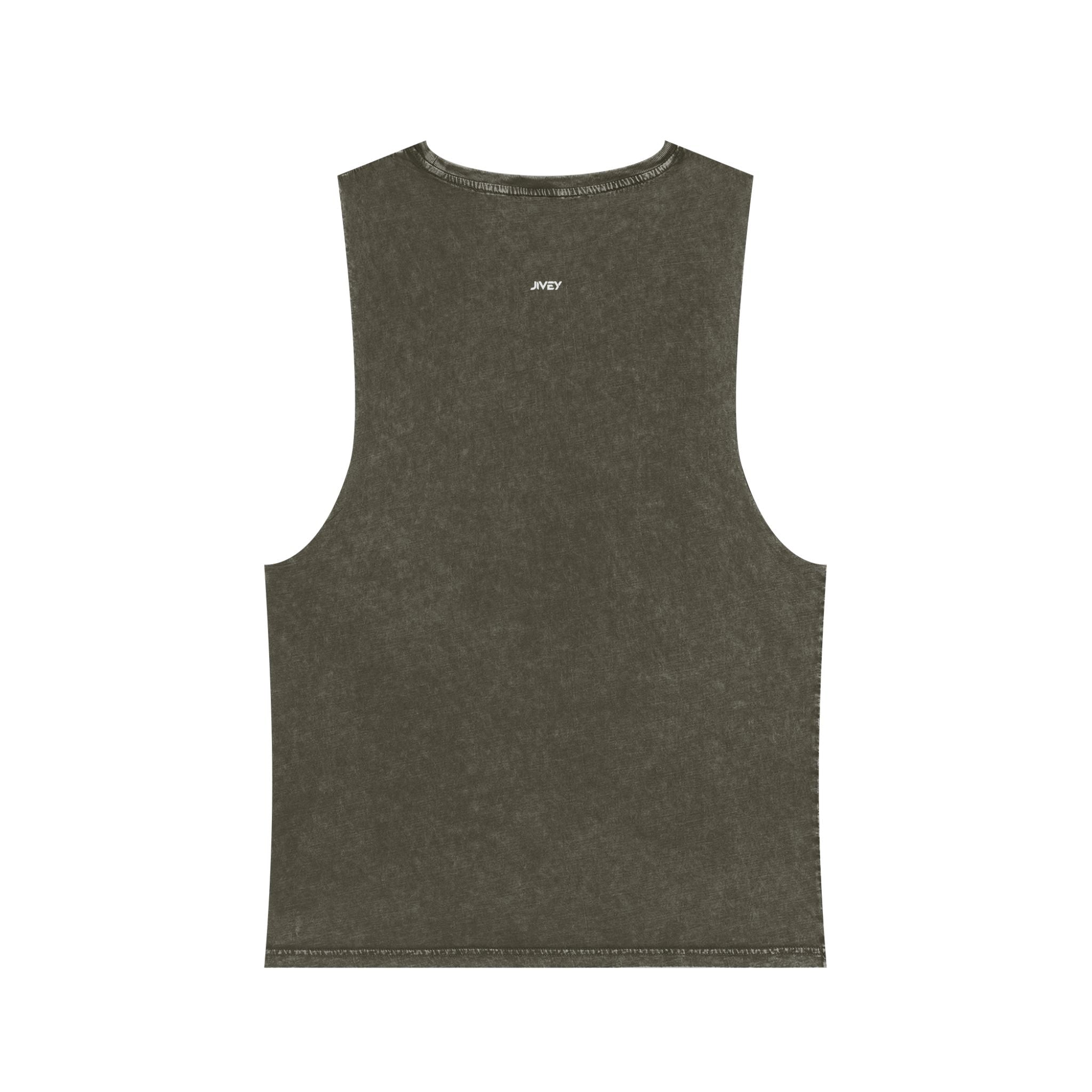 JIVEY Essentials Unisex Regular-fit Cotton Stonewash Tank Top