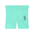 JIVEY Essentials Women's Moisture-wicking Skinny-fit Light Aquamarine Biker Shorts