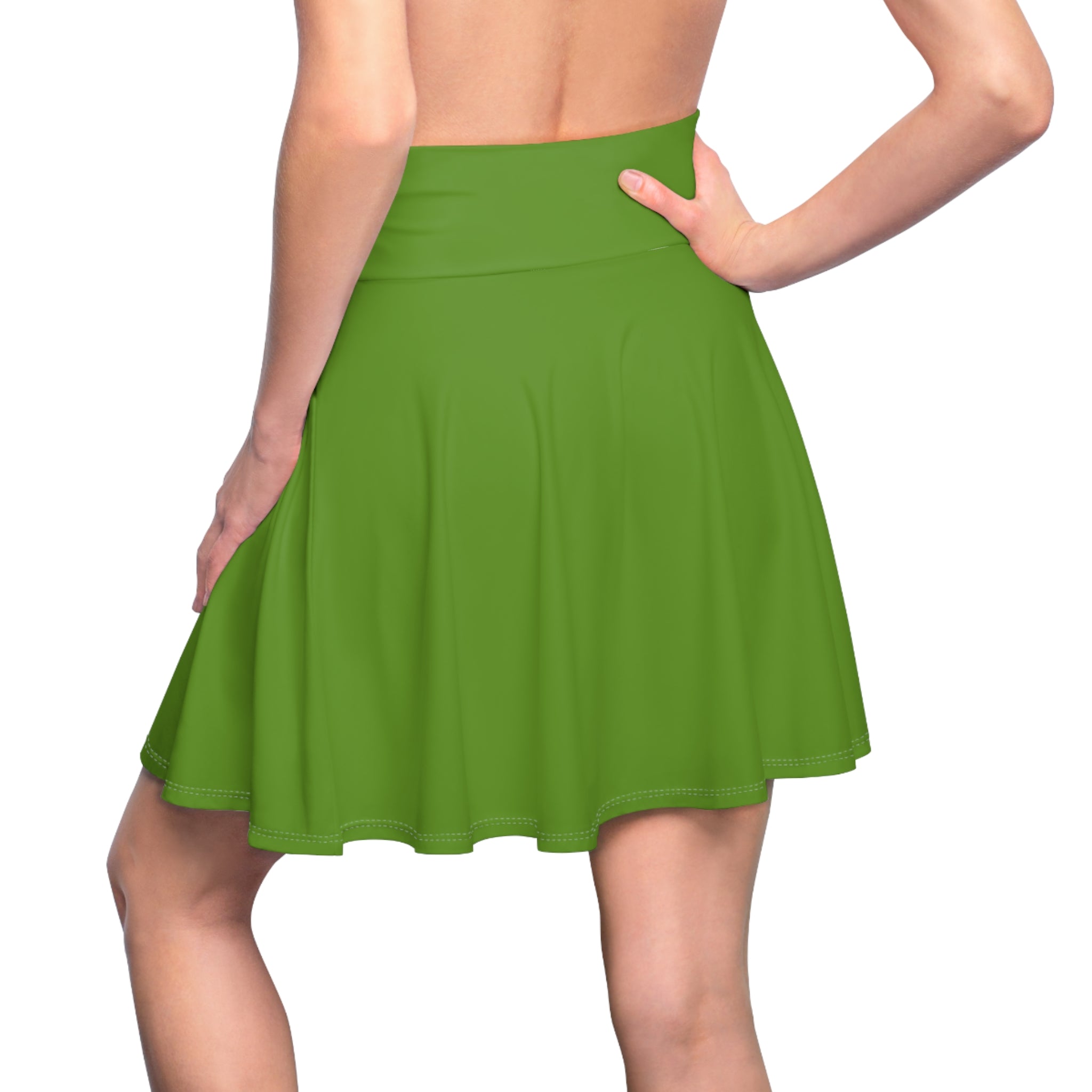 JIVEY Eminent Soft Versatile-fit Light Green Skater Skirt
