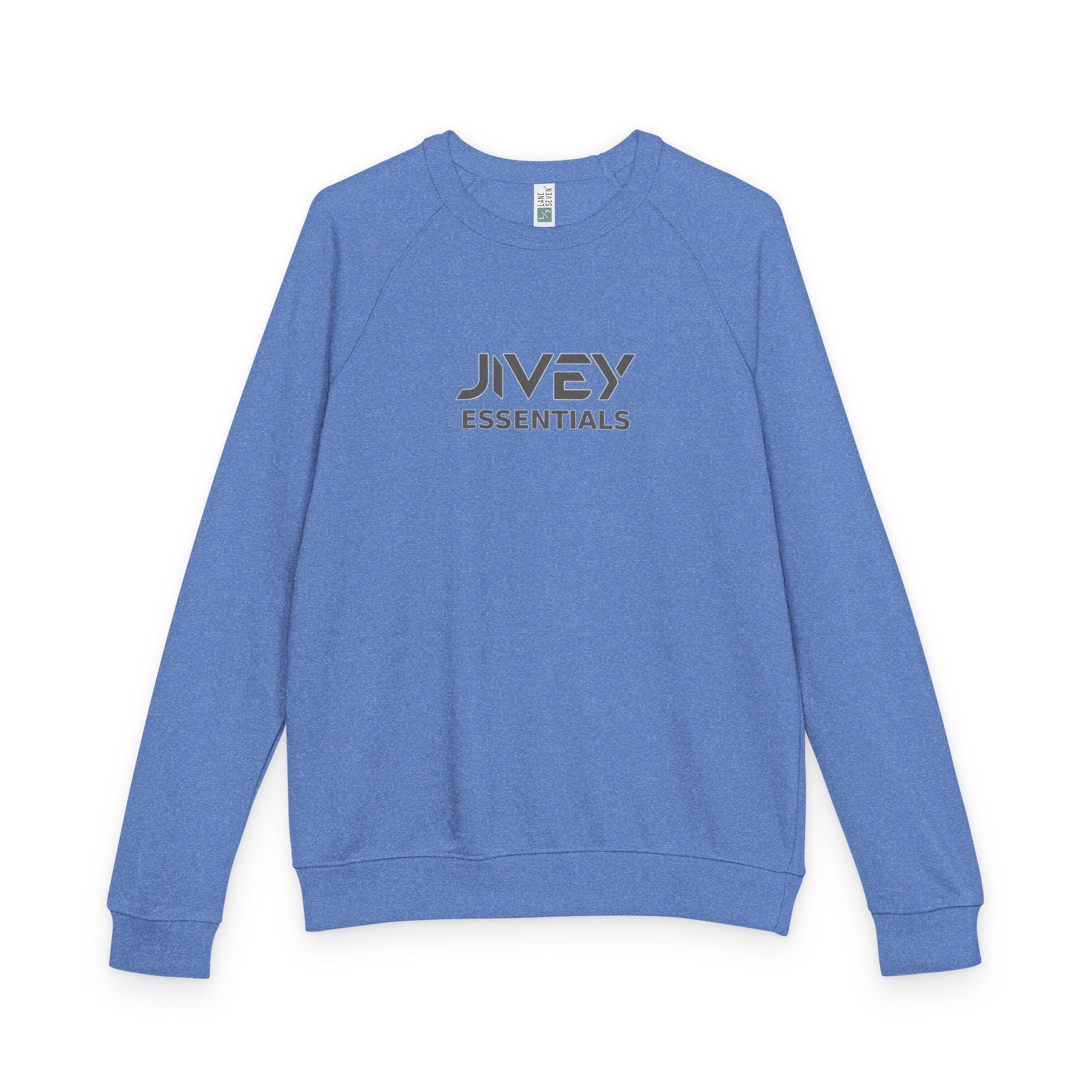 JIVEY Essentials Unisex French Terry Raglan Crewneck Sweatshirt