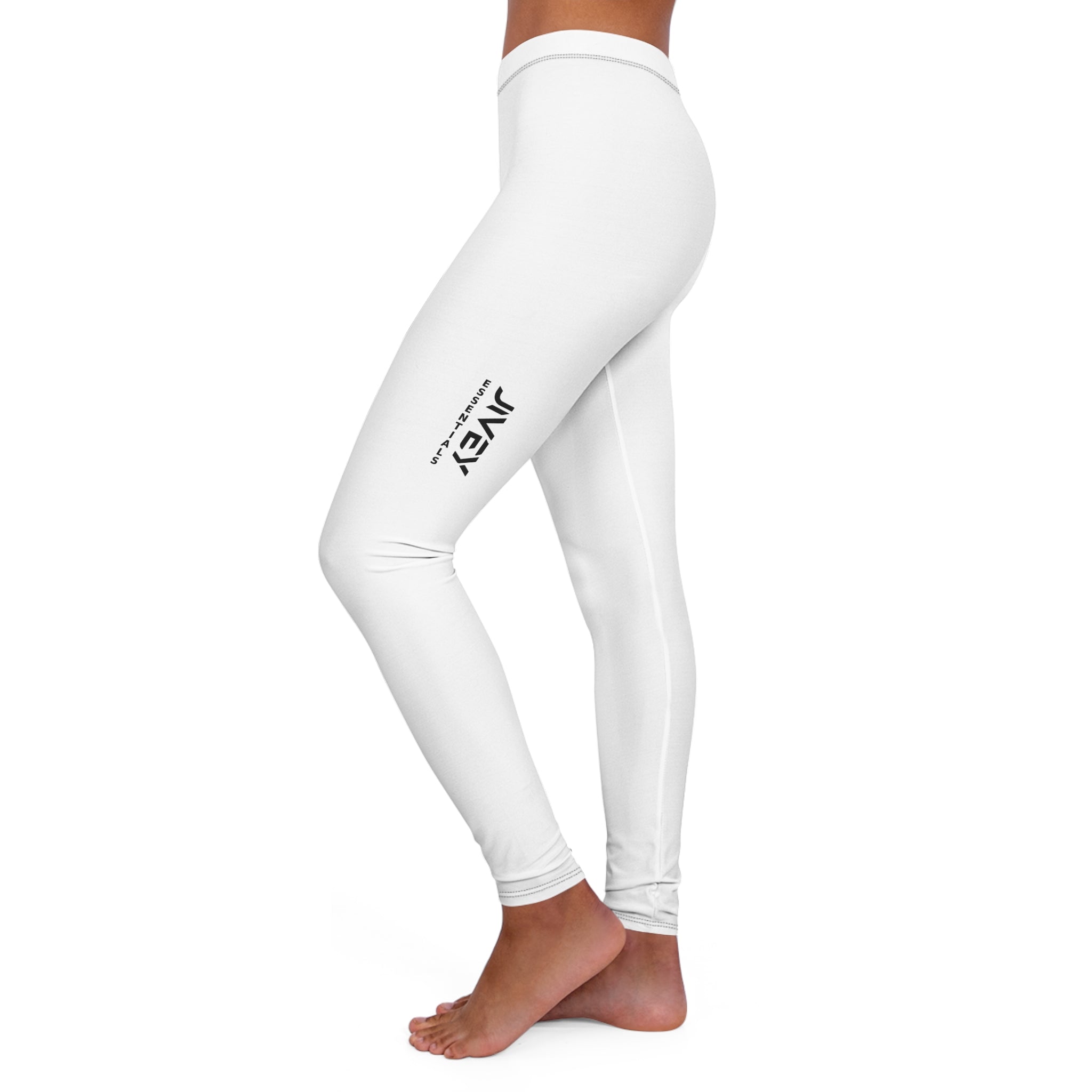 JIVEY Essentials Women's Casual Spandex Skinny-fit White Leggings