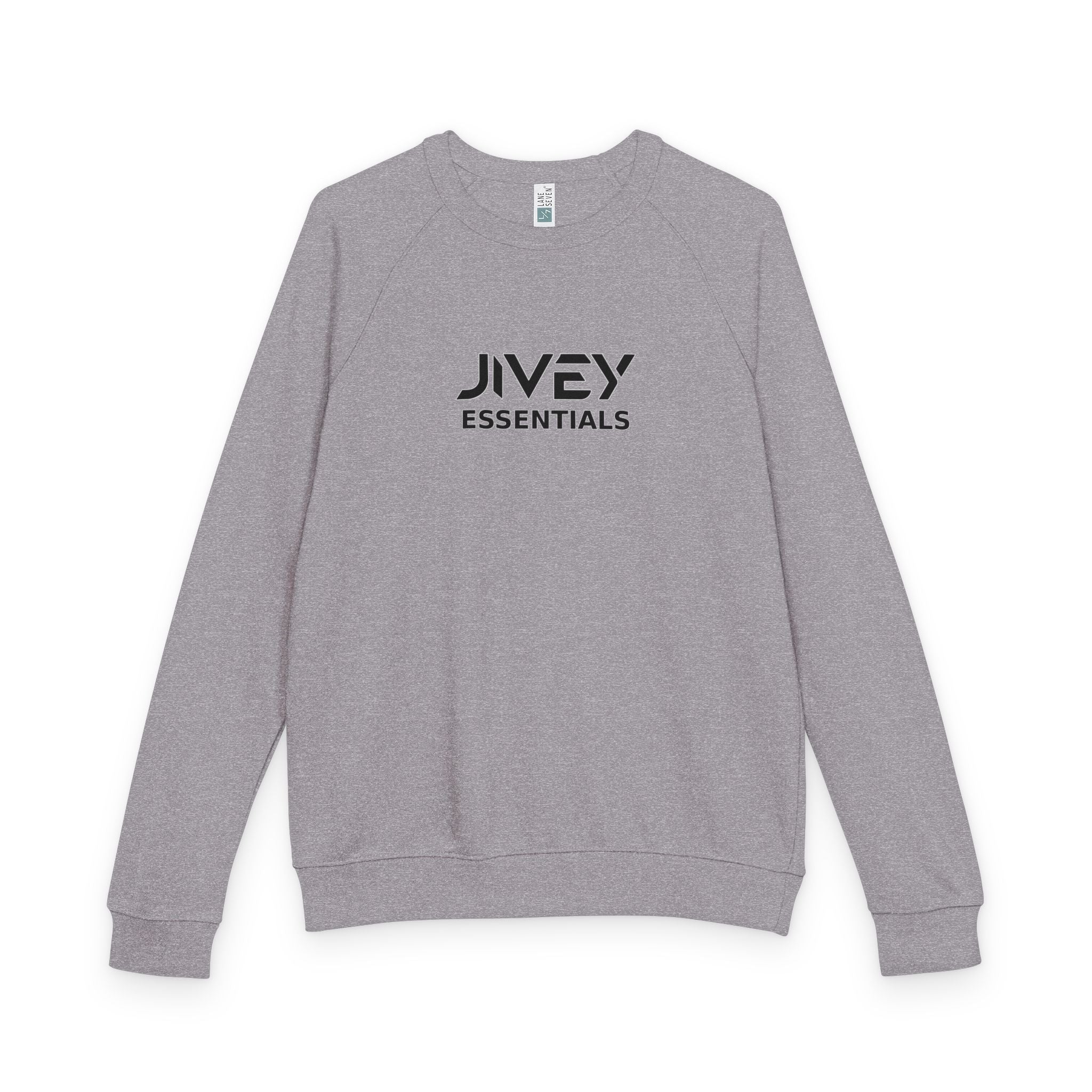 JIVEY Essentials Unisex French Terry Raglan Crewneck Sweatshirt