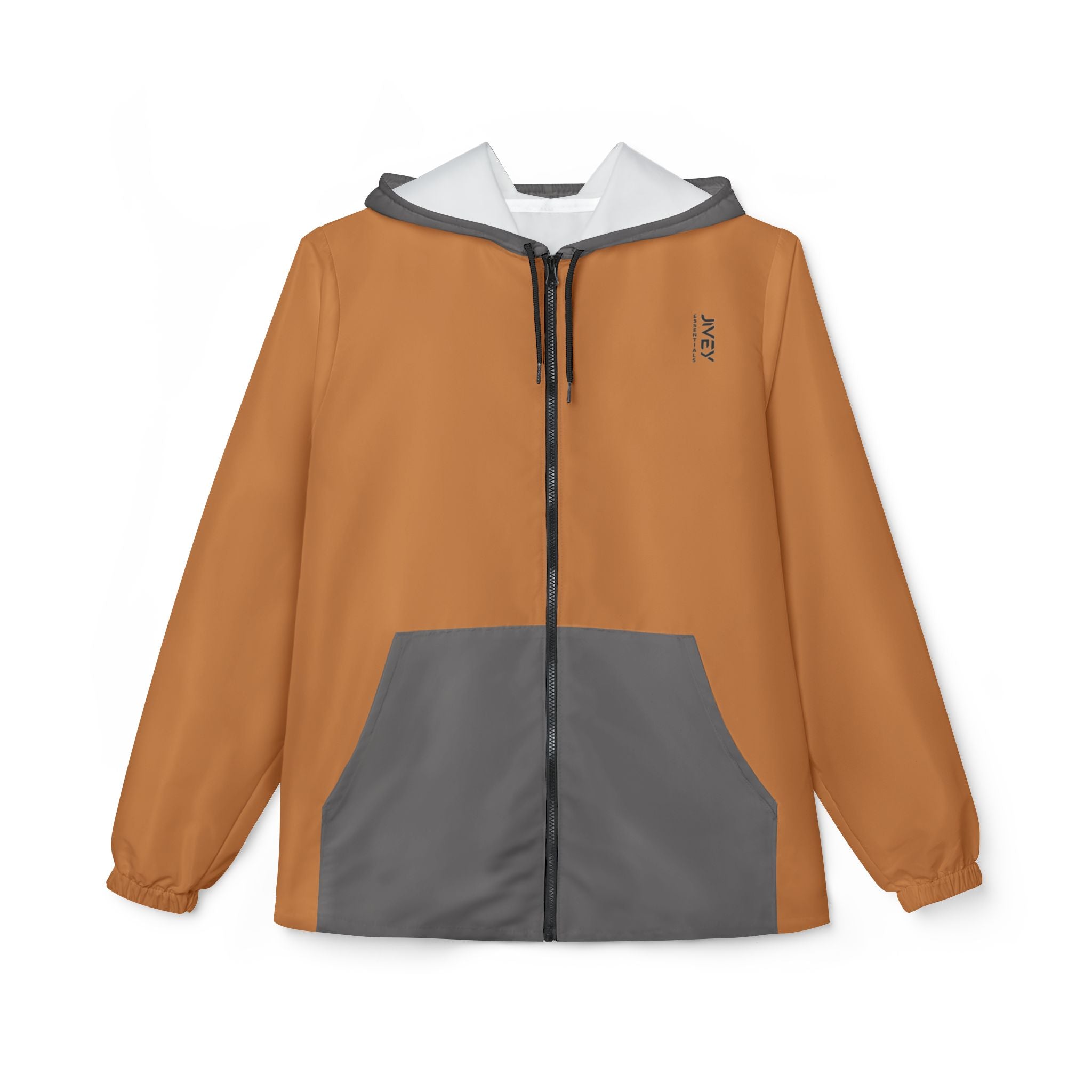 JIVEY Essentials Unisex Light-fabric Windbreaker Tiger Orange Jacket