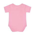 JIVEY Essentials Infant Baby Rib Short Sleeves Pink Bodysuit