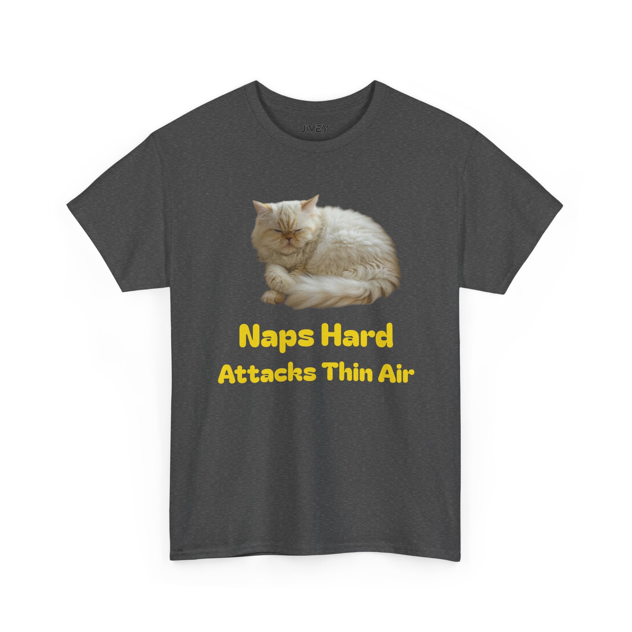 Persian Blue Cheese Cat Heavy Cotton Tee