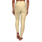 JIVEY Essentials Women's High Waisted Skinny-fit Peach Yoga Leggings