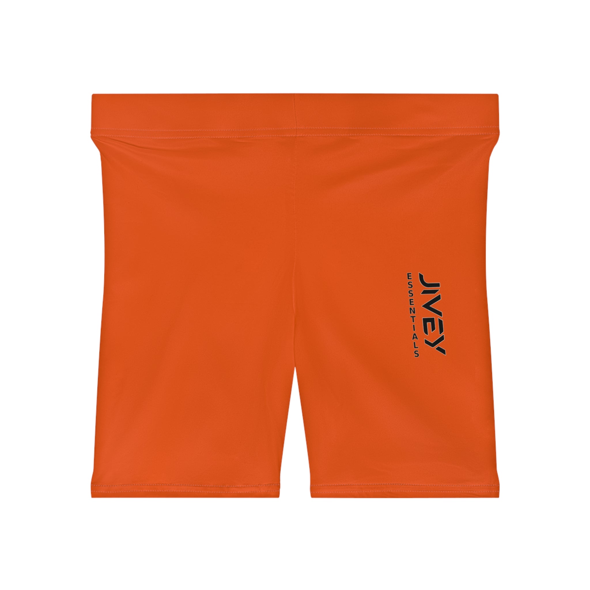 JIVEY Essentials Women's Moisture-wicking Skinny-fit Red Gold Biker Shorts