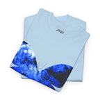 Butterfly Cosmos Silhouette Blue Lens Softstyle Cotton Tee