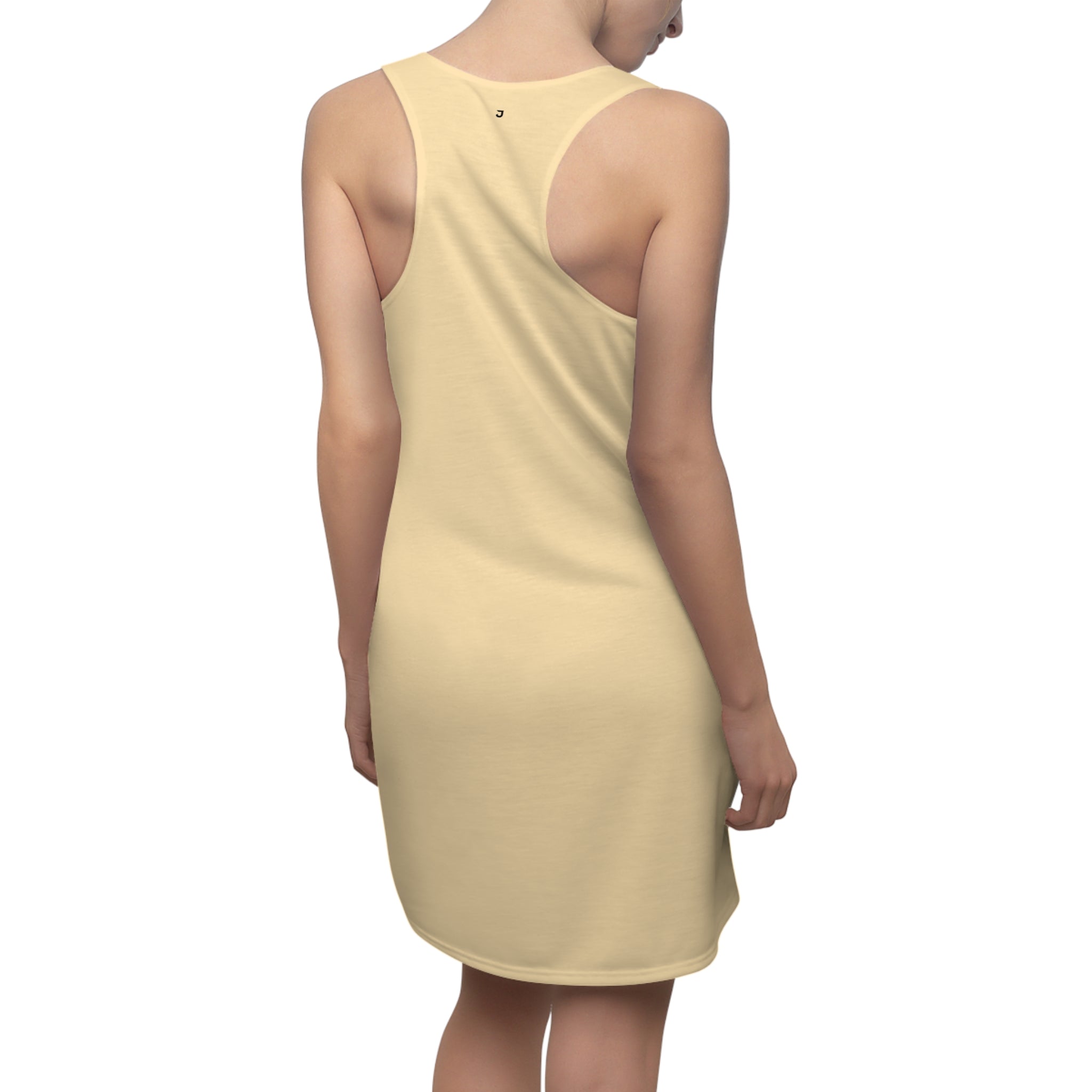 JIVEY Eminent Light-fabric Sporty-fit Peach Racerback Dress