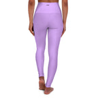 JIVEY Essentials Women's High Waisted Skinny-fit Mauve Yoga Leggings