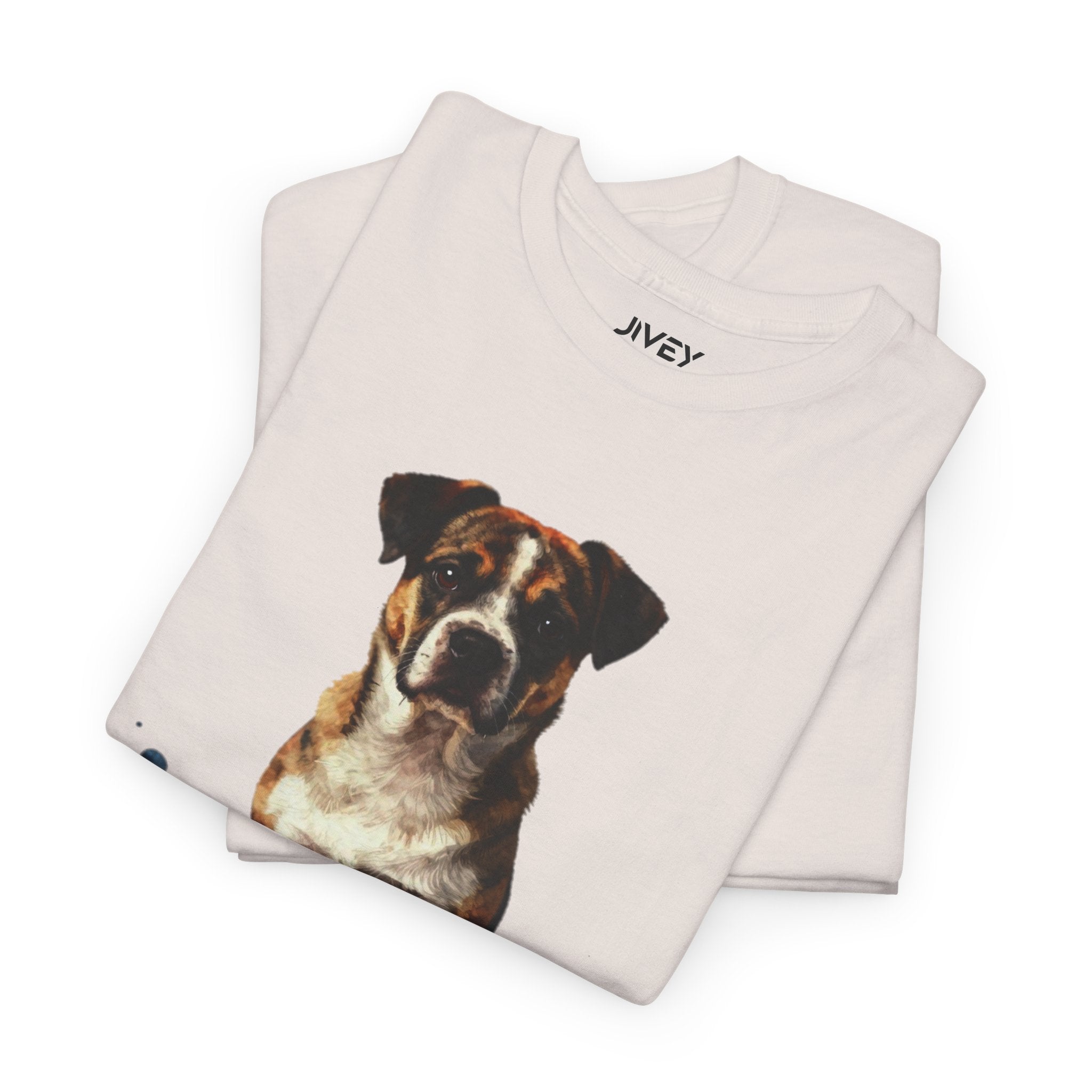 Watercolor Pet Splash Art Style Heavy Cotton Tee
