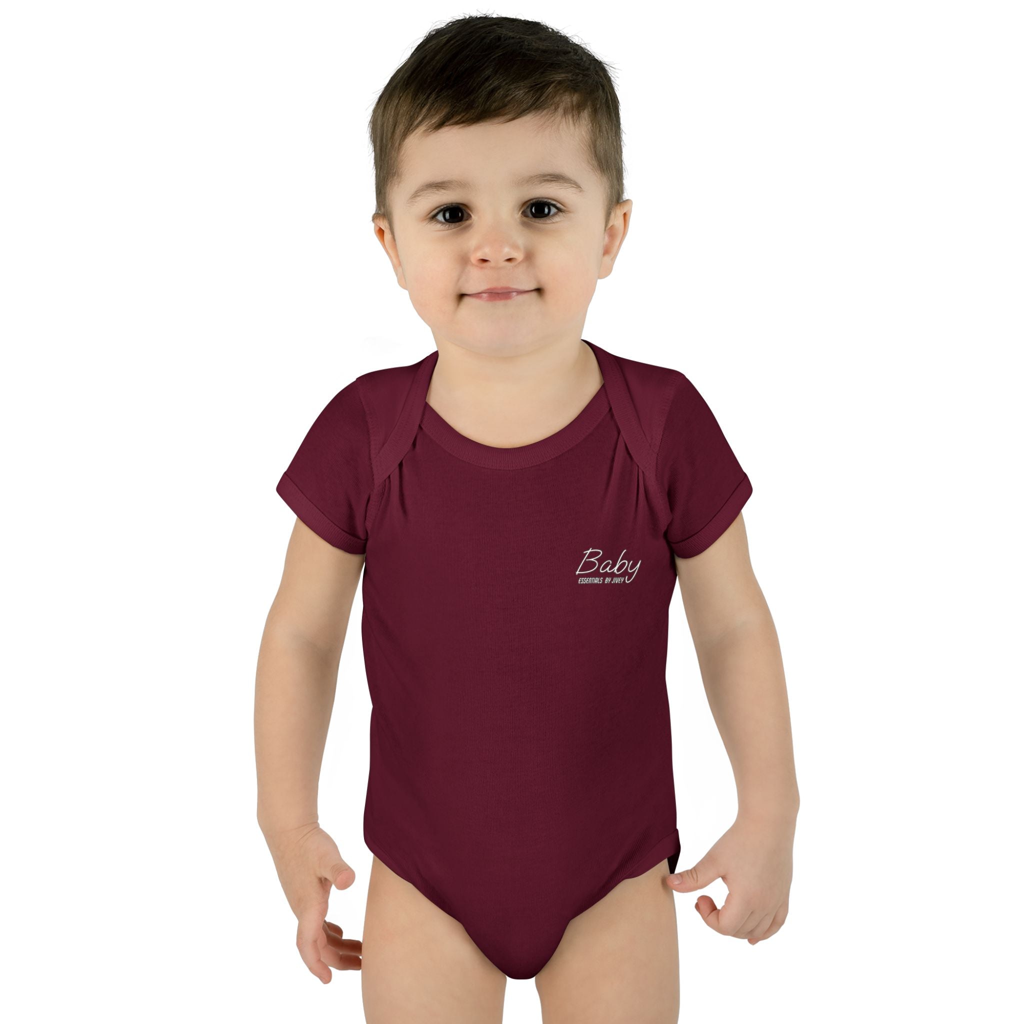 JIVEY Essentials Infant Baby Rib Short Sleeves Bodysuit
