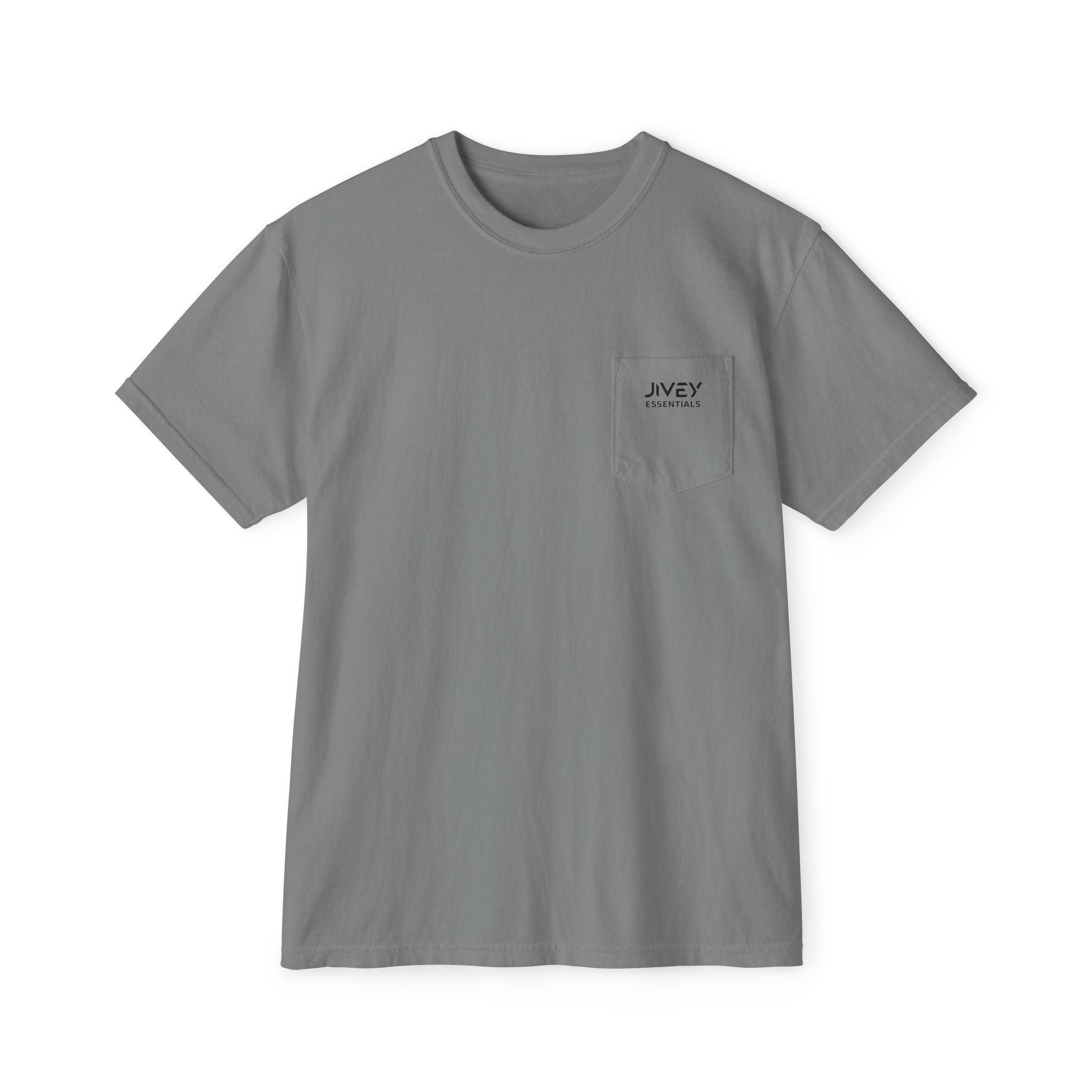 JIVEY Essentials Unisex Garment-Dyed Pocket T-Shirt