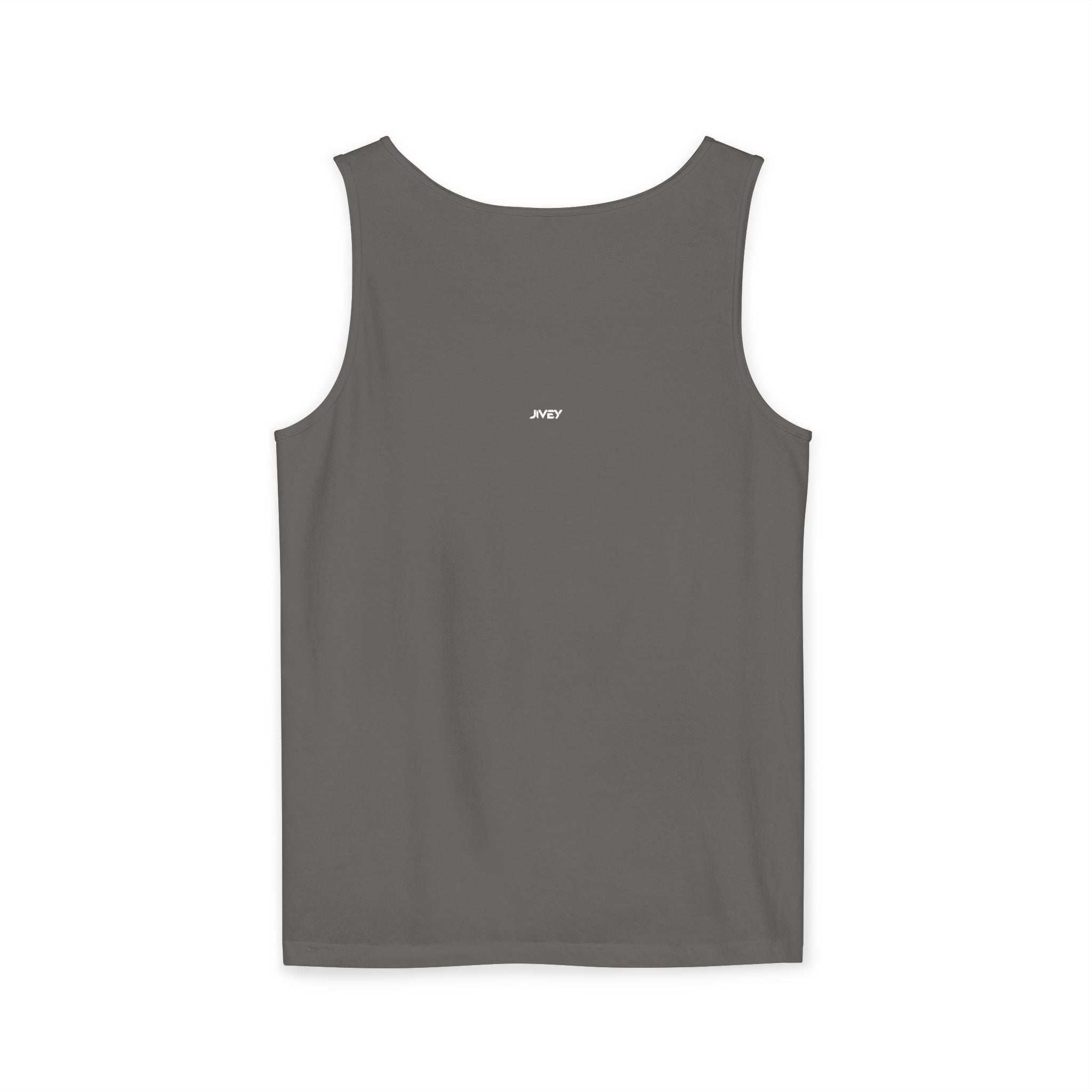 JIVEY Essentials Unisex Relaxed-fit Dark Garment-Dyed Tank Top