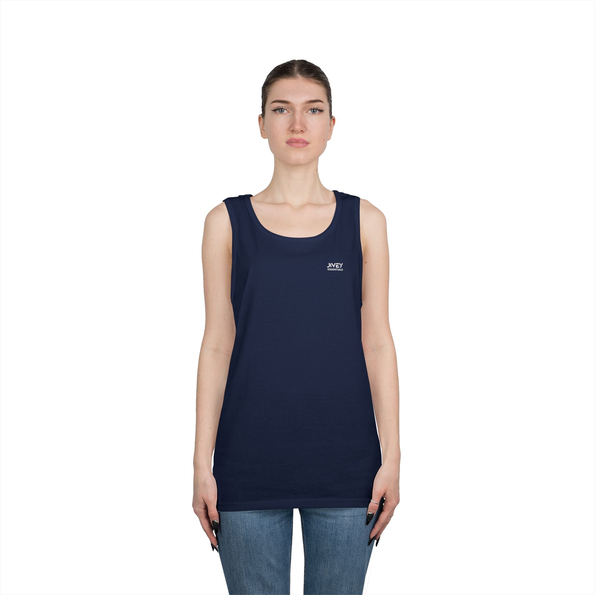 JIVEY Essentials Unisex Classic-fit Heavy Cotton Tank Top