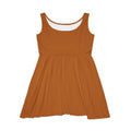 JIVEY Eminent Mid-length Comfy Brown Skater Dress
