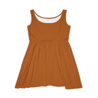 JIVEY Eminent Mid-length Comfy Brown Skater Dress