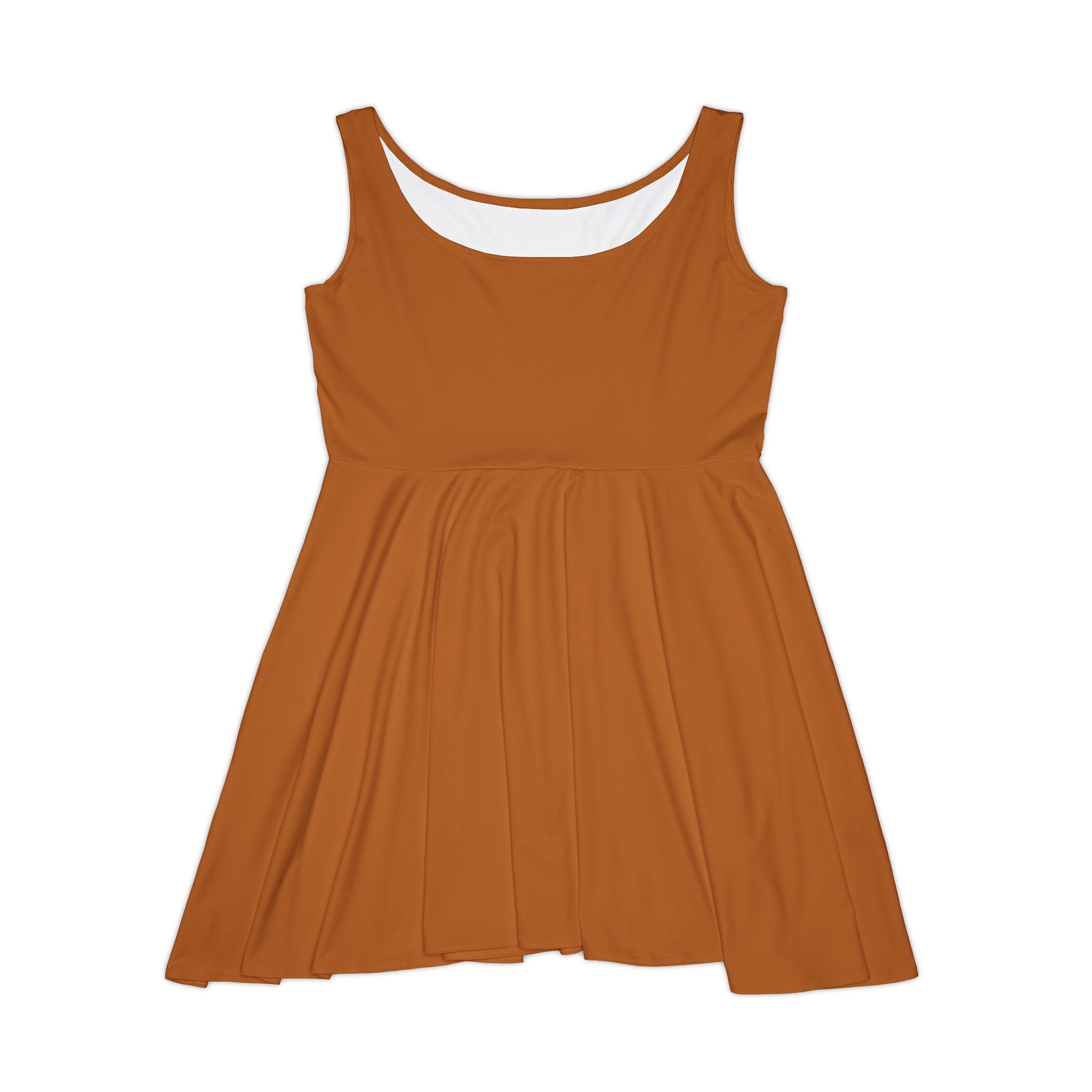 JIVEY Eminent Mid-length Comfy Brown Skater Dress