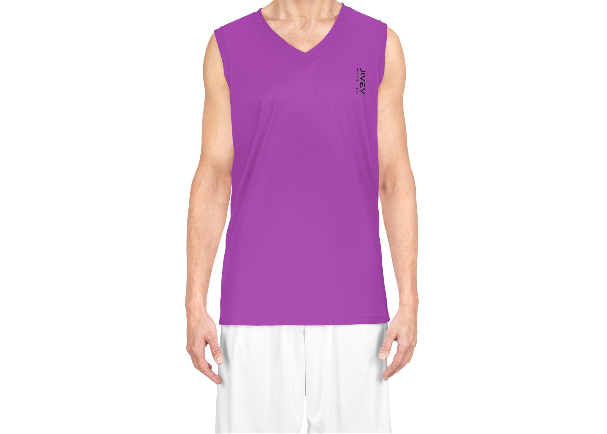 JIVEY Essentials Men's Moisture-wicking Orchid Purple Basketball Jersey