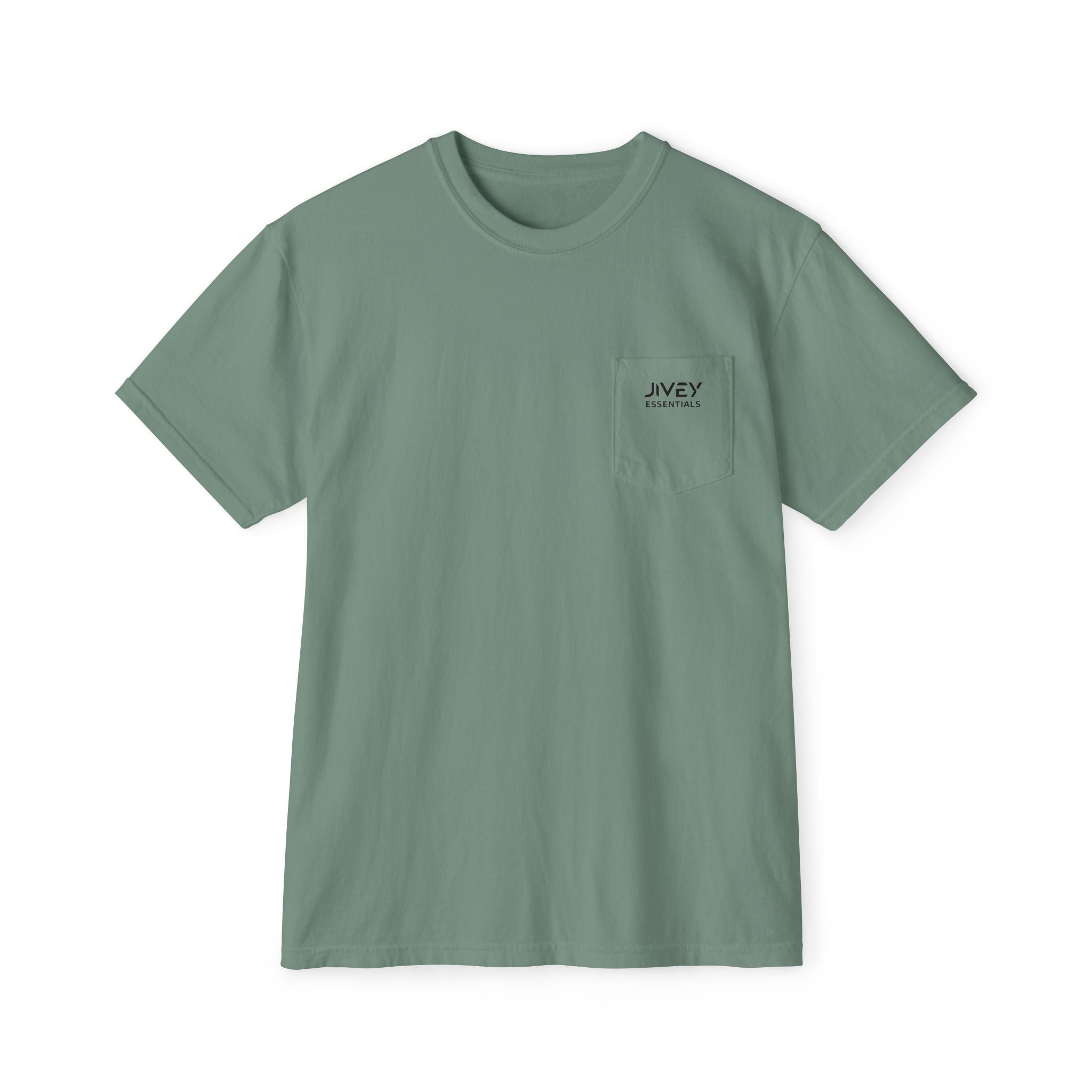 JIVEY Essentials Unisex Garment-Dyed Pocket T-Shirt