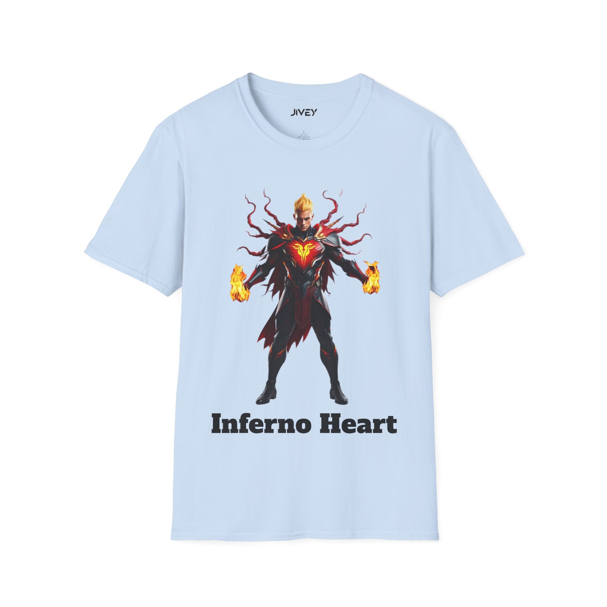 Inferno Heart Superhero Softstyle Tee