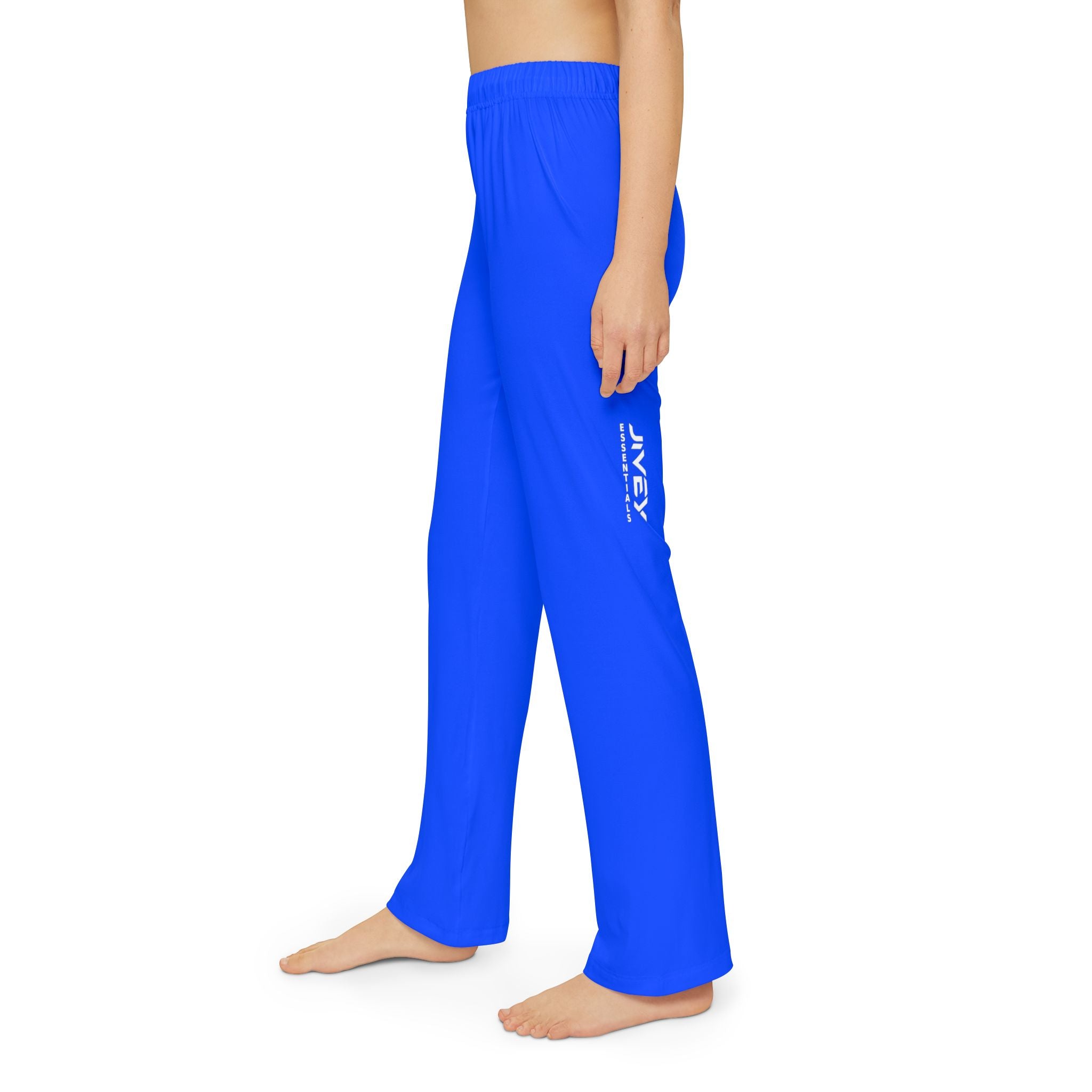 JIVEY Essentials Light-fabric Brushed Poly Vivid Blue Kids Lounge Pants