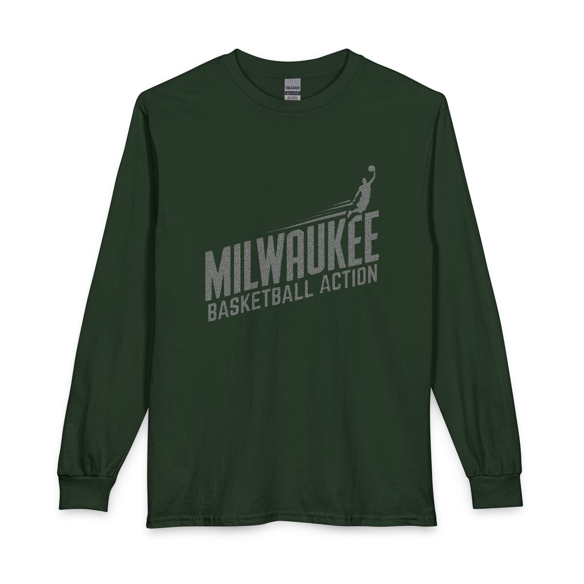 Milwaukee basketball Action dark long Sleeves