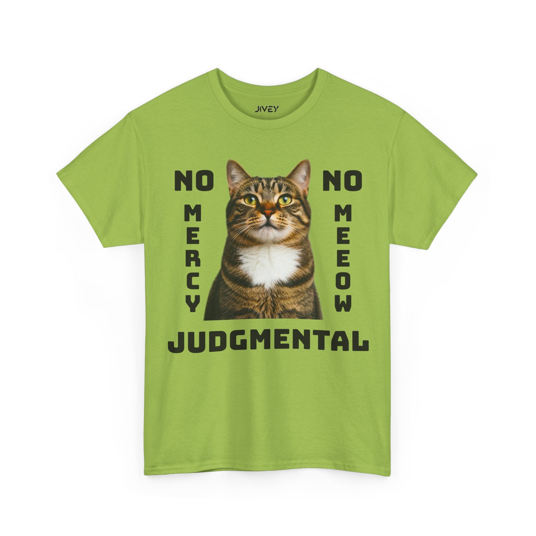 Beloved Pet Portrait Tabby Cat Heavy Cotton Tee