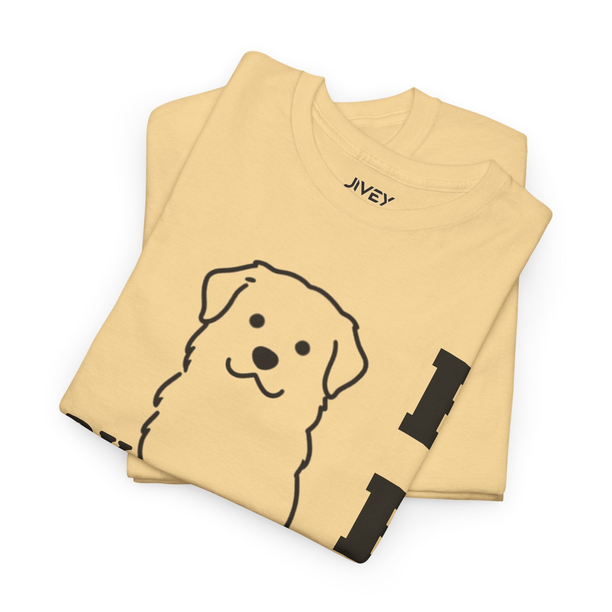 Single Line Pet Art Style Heavy Cotton Tee