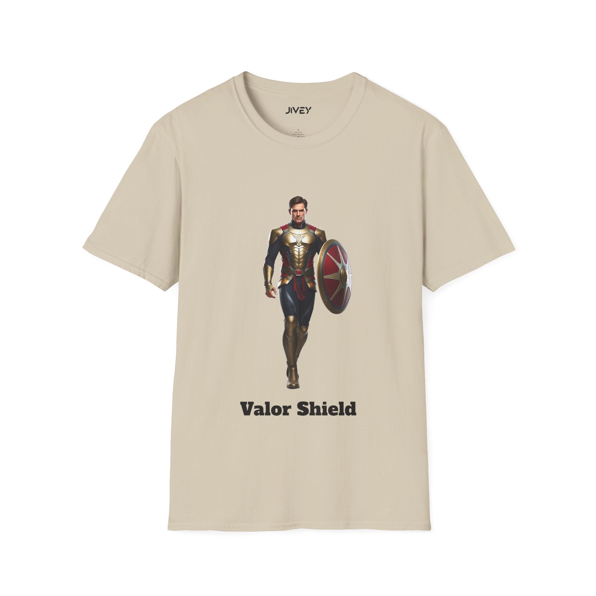 Valor Shield Superhero Softstyle Tee
