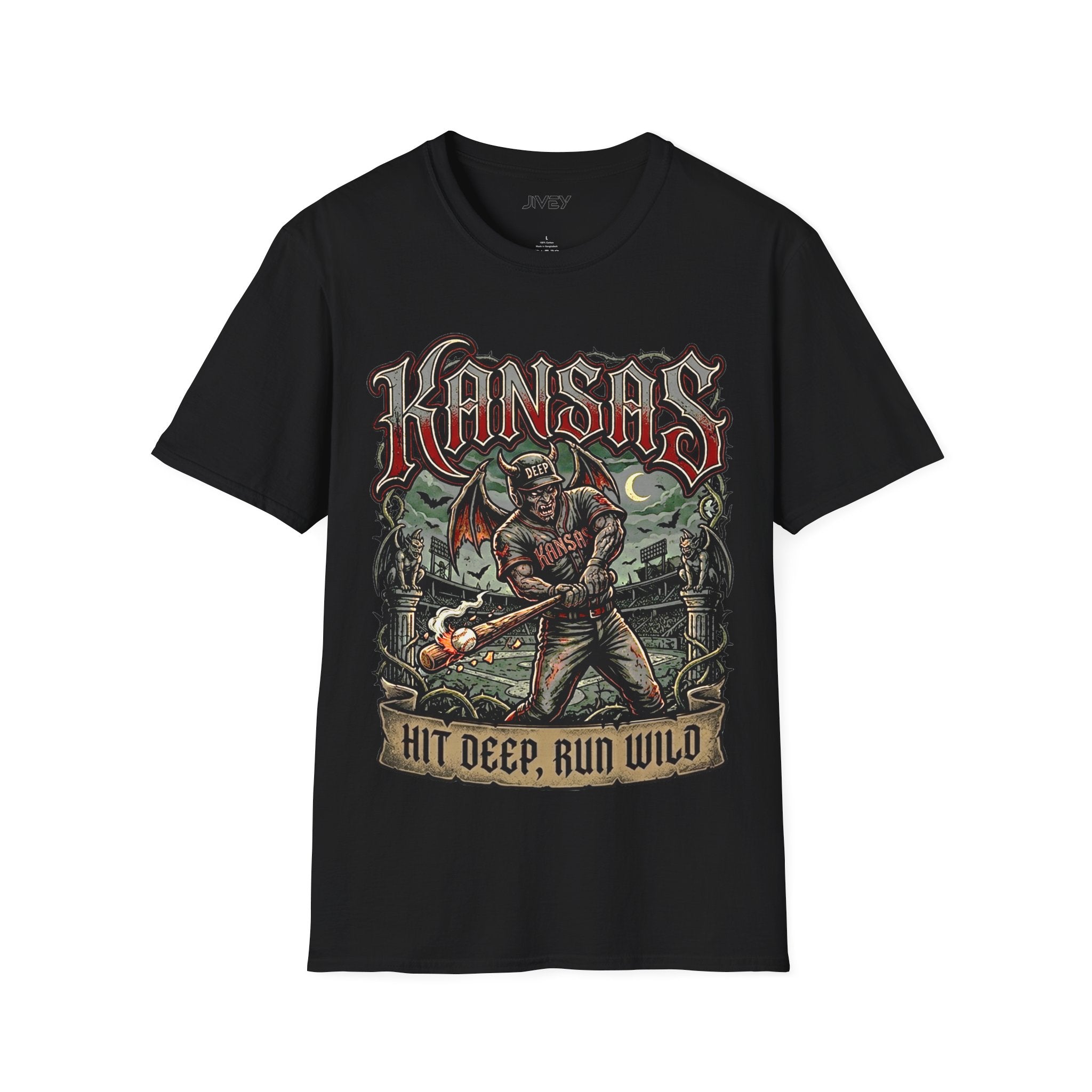 Kansas Hit Deep Baseball Tee