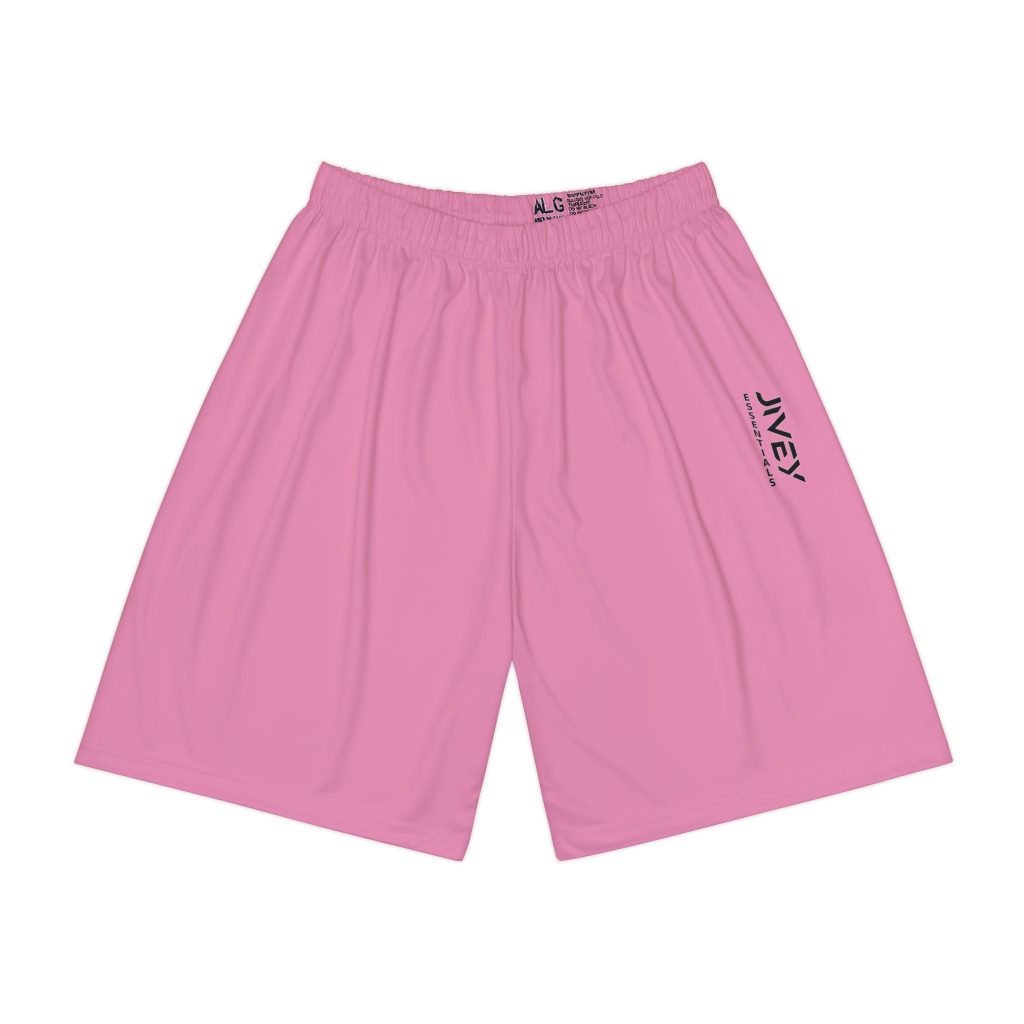 JIVEY Essentials Men’s Comfy-fit Moisture-wicking Cadillac Pink Sports Shorts