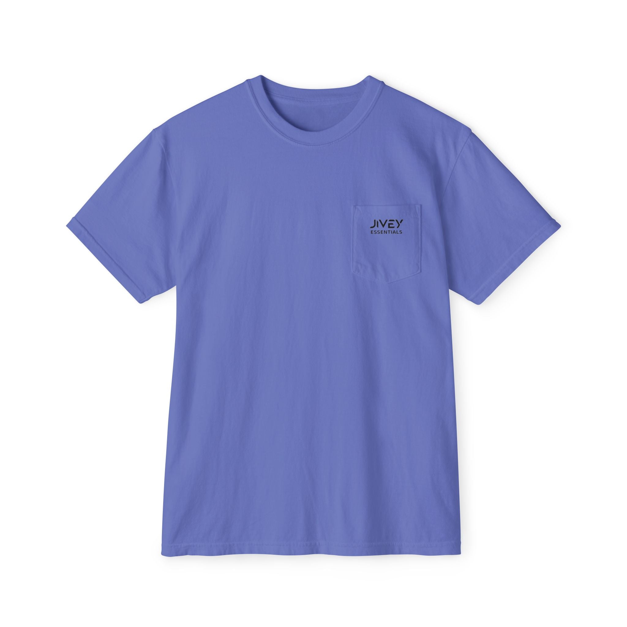 JIVEY Essentials Unisex Garment-Dyed Pocket T-Shirt