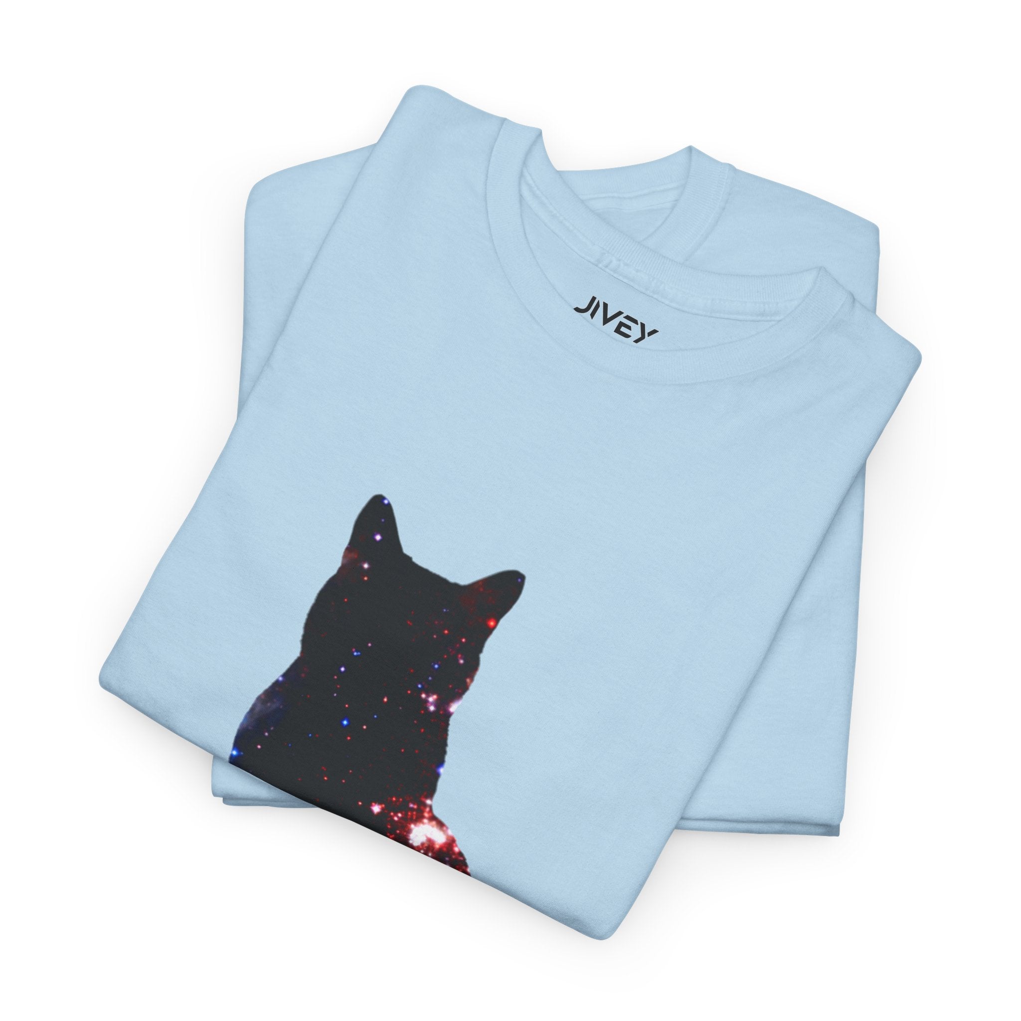 Cat Cosmos Silhouette Softstyle Cotton Tee