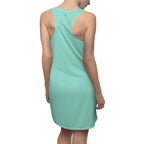 JIVEY Eminent Light-fabric Sporty-fit Aquamarine Racerback Dress