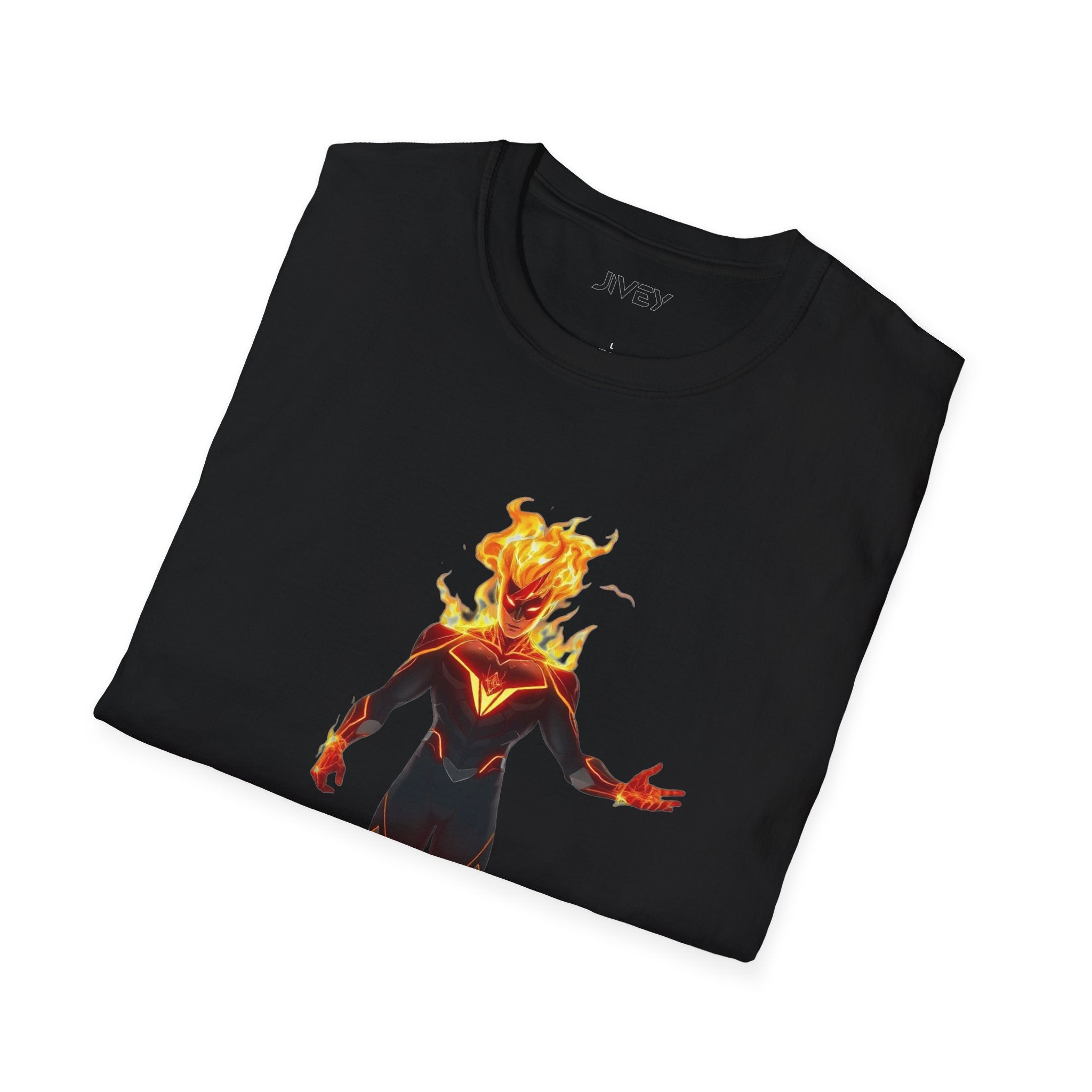 Blaze Superhero Comic Art Softstyle Tee