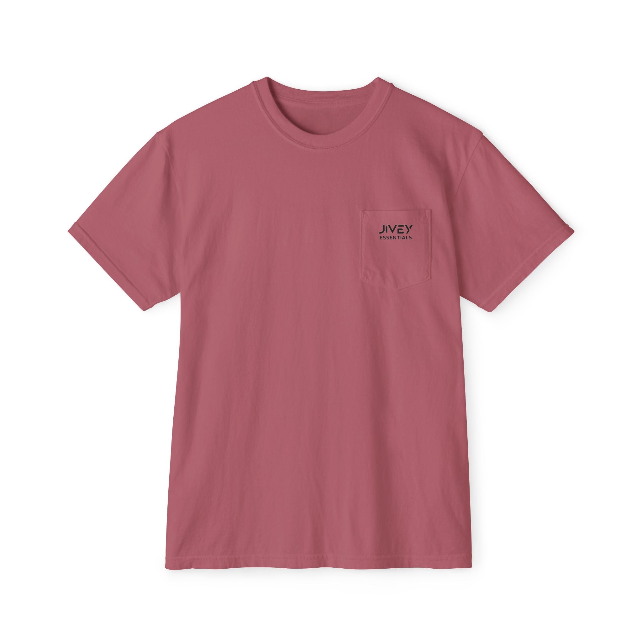 JIVEY Essentials Unisex Garment-Dyed Pocket T-Shirt