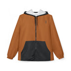 JIVEY Essentials Unisex Light-fabric Windbreaker Brown Jacket
