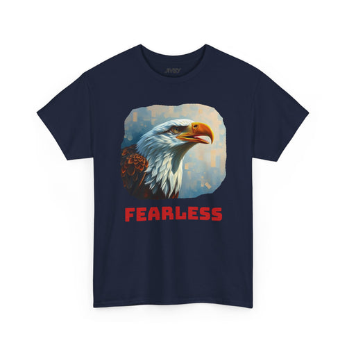 Bald Eagle National Mascot Oil Paint Unisex Heavy Cotton Tee