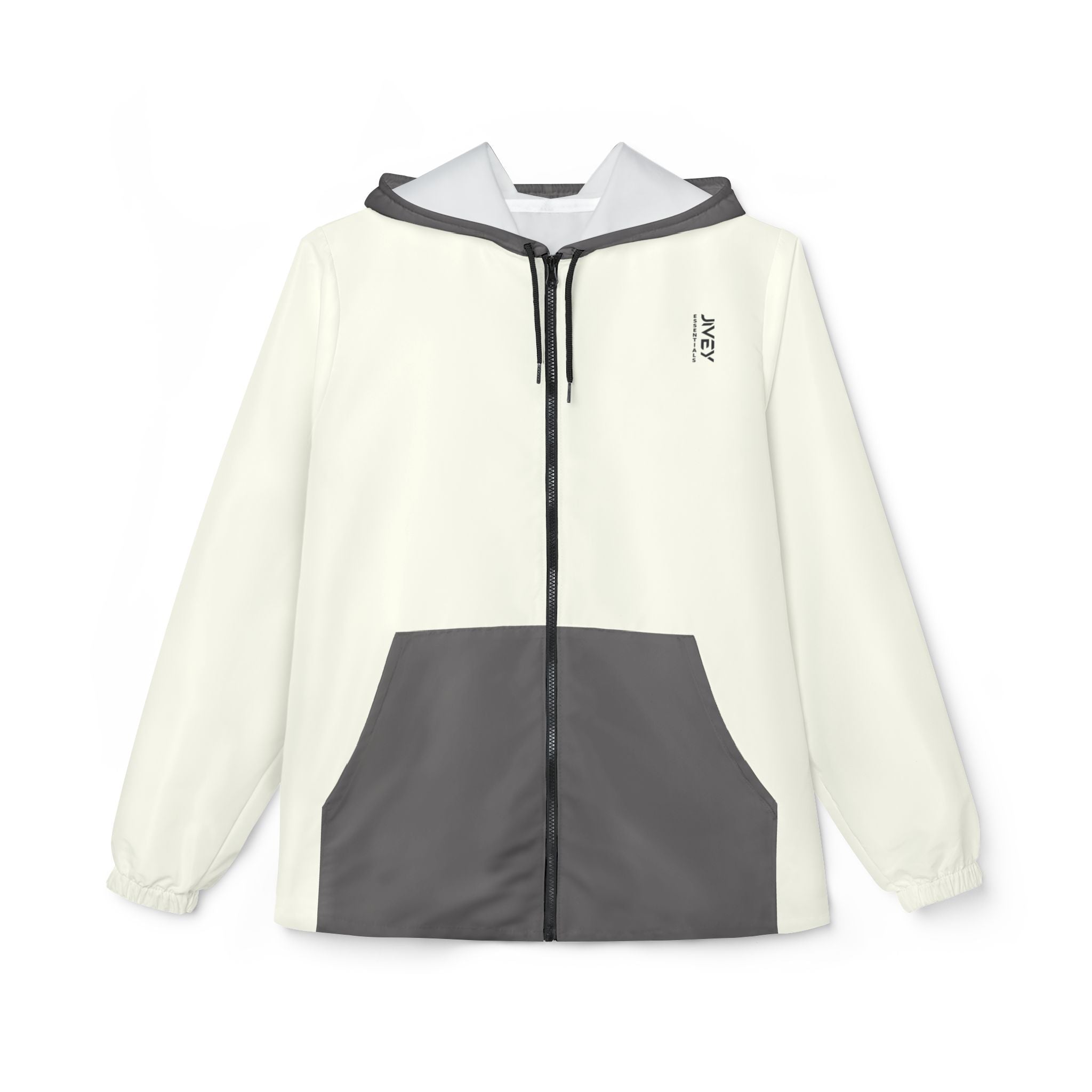 JIVEY Essentials Unisex Light-fabric Windbreaker Ivory Cream Jacket