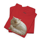 Persian Blue Cheese Cat Heavy Cotton Tee