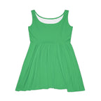 JIVEY Eminent Mid-length Comfy Emerald Skater Dress