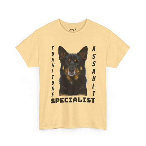 Beloved Pet Portrait Australian Kelpie Dog Heavy Cotton Tee