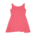 JIVEY Eminent Mid-length Comfy Pastel Red Skater Dress